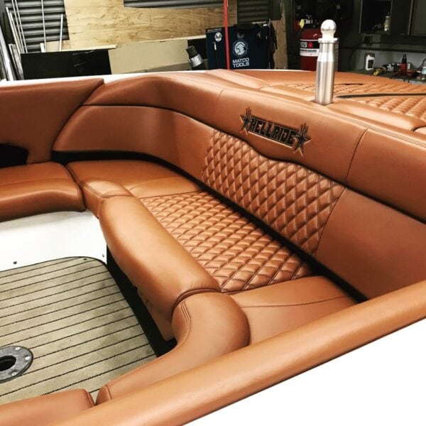 Beautiful boat upholstery Boat covers Boat seats Boat interiors